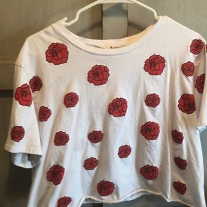 Rose crop top